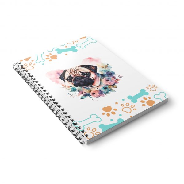 Pug A5 Notebook (Wirobound Softcover) - Image 5