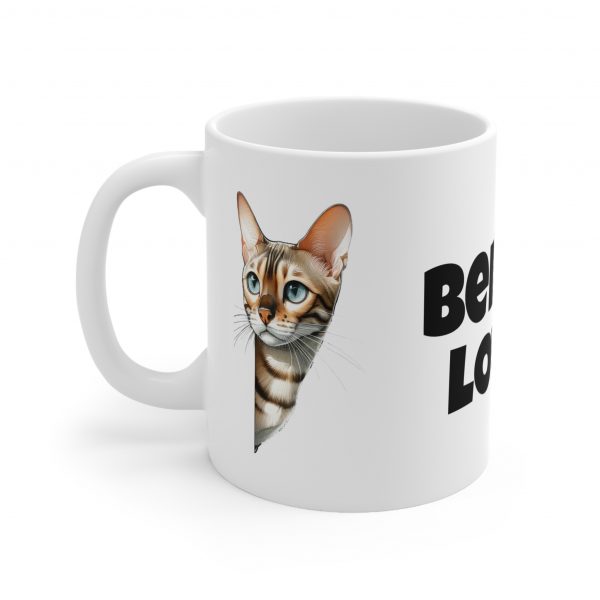 Bengal Cat Lover - White Ceramic Mug, 11oz - Image 3