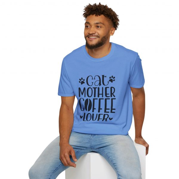 Cat Mother Coffee Lover - Unisex Softstyle T-Shirt - Image 12
