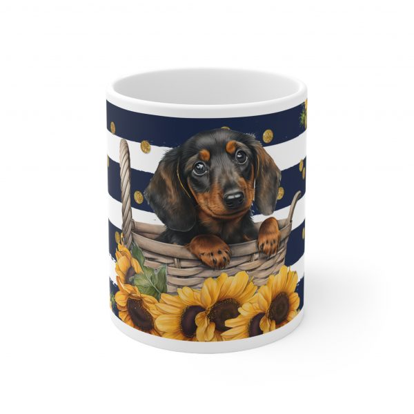 Dachshund Dog/Puppy - White Ceramic Mug, 11oz