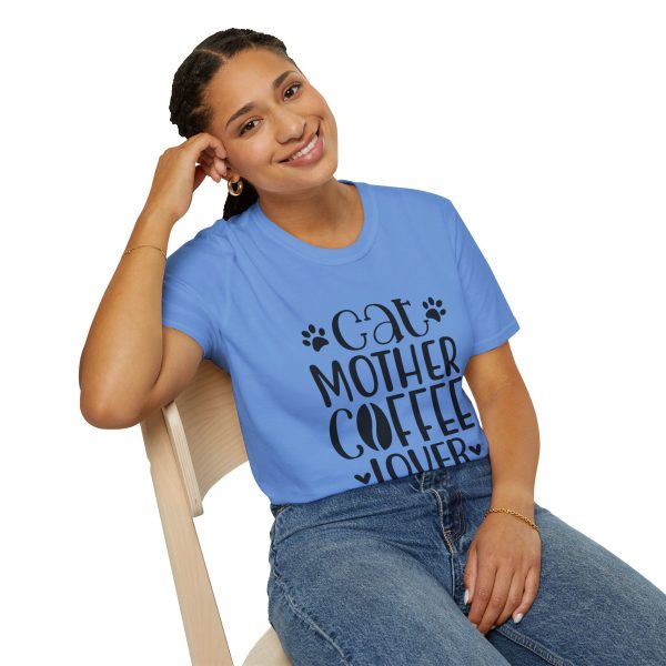 Cat Mother Coffee Lover - Unisex Softstyle T-Shirt - Image 10