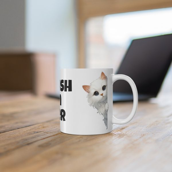 Turkish Van Cat Lover - White Ceramic Mug, 11oz - Image 6