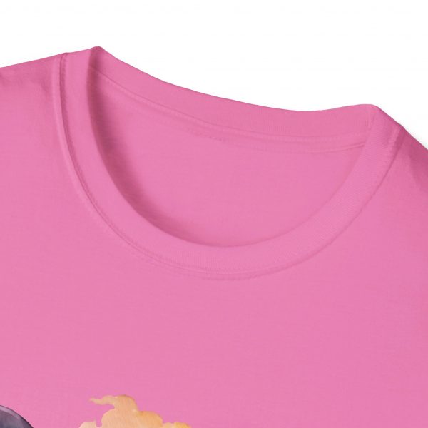 Dolphin Watercolour Design - Unisex Softstyle T-Shirt - Image 4