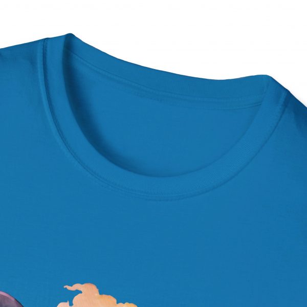 Dolphin Watercolour Design - Unisex Softstyle T-Shirt - Image 64