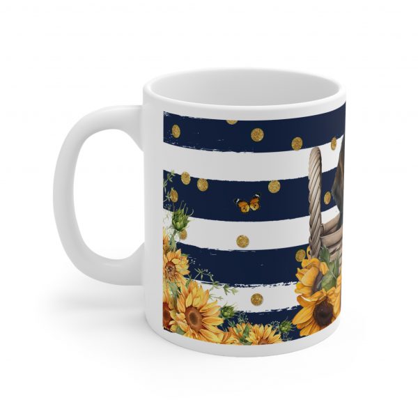 Dachshund Dog/Puppy - White Ceramic Mug, 11oz - Image 2