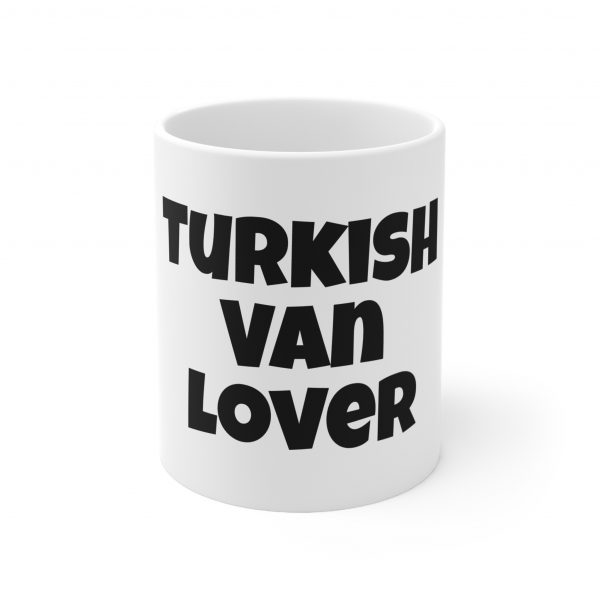Turkish Van Cat Lover - White Ceramic Mug, 11oz - Image 2
