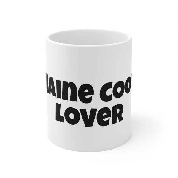 Maine Coon Cat Lover - White Ceramic Mug, 11oz - Image 2