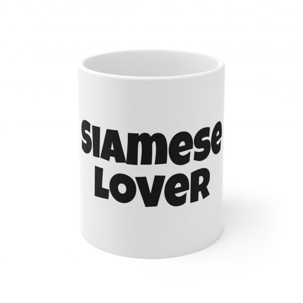 Siamese Cat Lover - White Ceramic Mug, 11oz - Image 2