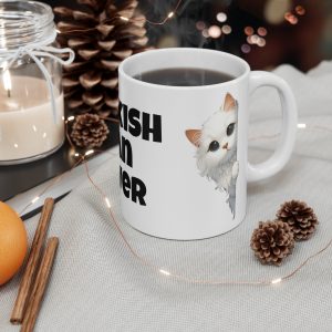 Turkish Van Cat Lover - White Ceramic Mug, 11oz
