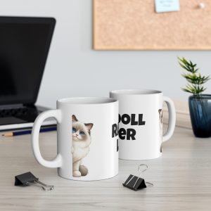 Ragdoll Cat Lover - White Ceramic Mug, 11oz