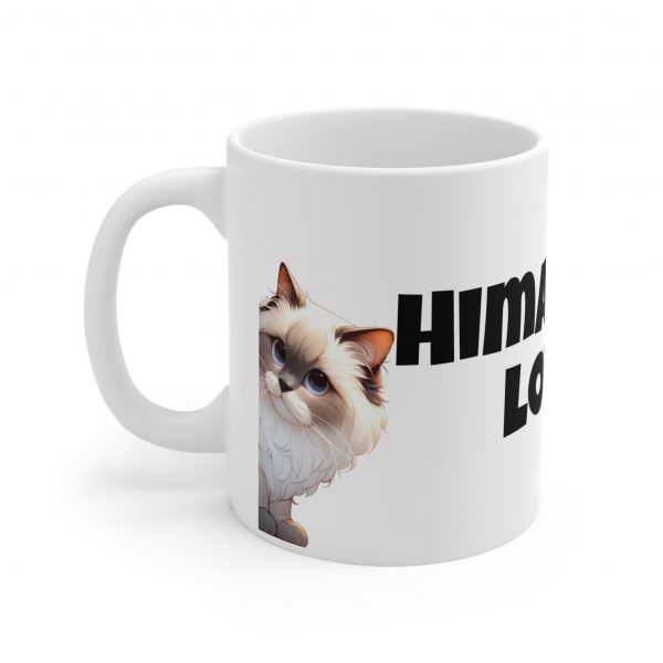 Himalayan Cat Lover - White Ceramic Mug, 11oz - Image 3