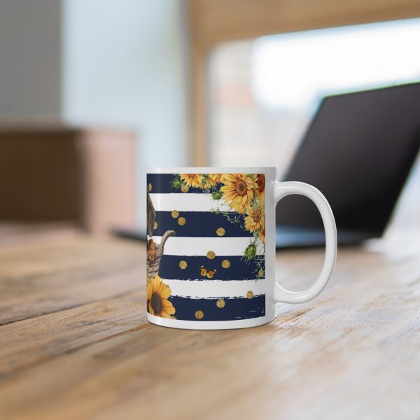 Dachshund Dog/Puppy - White Ceramic Mug, 11oz - Image 6