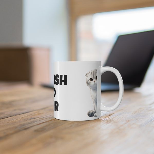 Scottish Fold Cat Lover - White Ceramic Mug, 11oz - Image 6