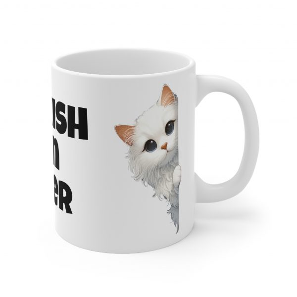 Turkish Van Cat Lover - White Ceramic Mug, 11oz - Image 4