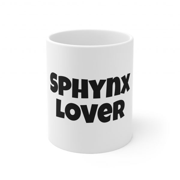 Sphynx Cat Lover - White Ceramic Mug, 11oz - Image 2