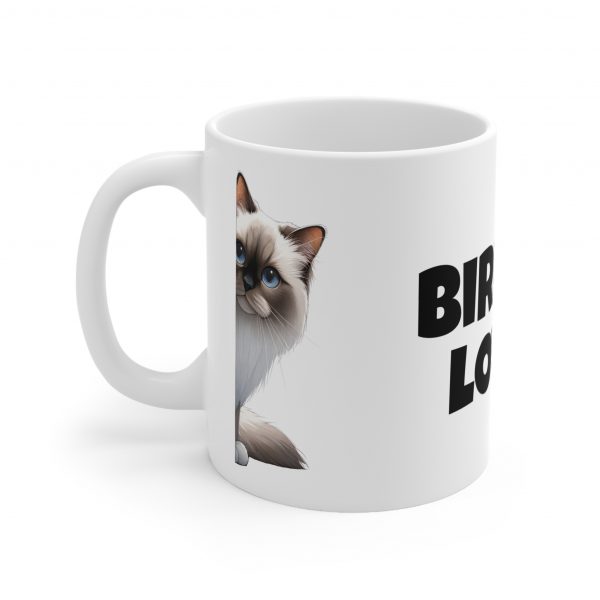 Birman Cat Lover - White Ceramic Mug, 11oz - Image 3