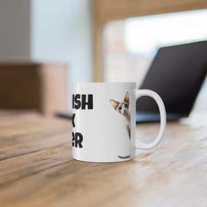 Cornish Rex Cat Lover - White Ceramic Mug, 11oz