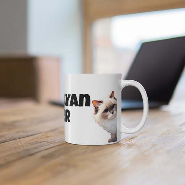 Himalayan Cat Lover - White Ceramic Mug, 11oz - Image 6
