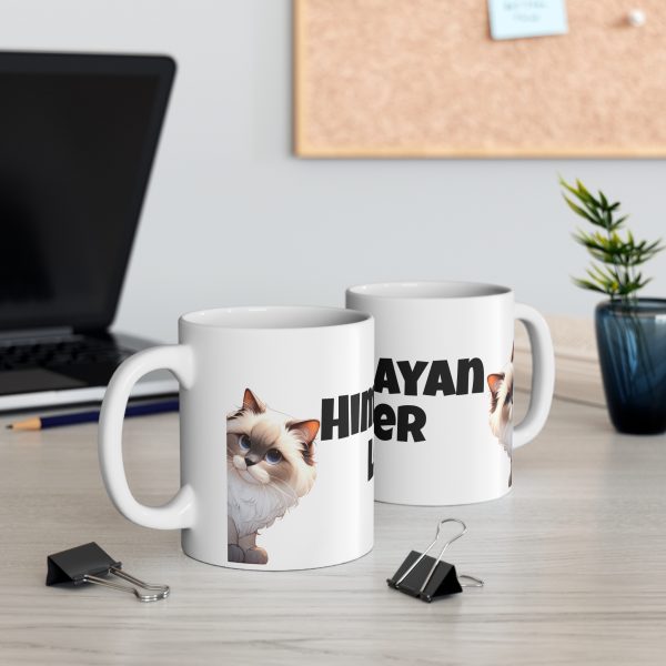 Himalayan Cat Lover - White Ceramic Mug, 11oz - Image 5