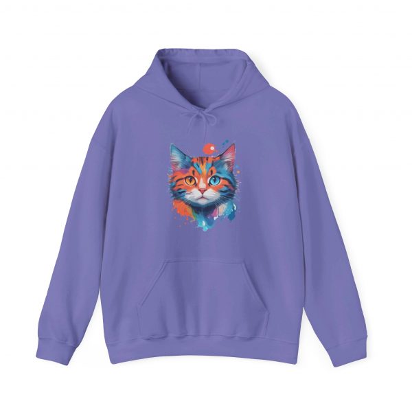Watercolour Cat Face - Unisex Heavy Blend™ Hooded Sweatshirt - Image 37