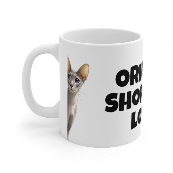 Oriental Shorthair Cat Lover - White Ceramic Mug - Image 3