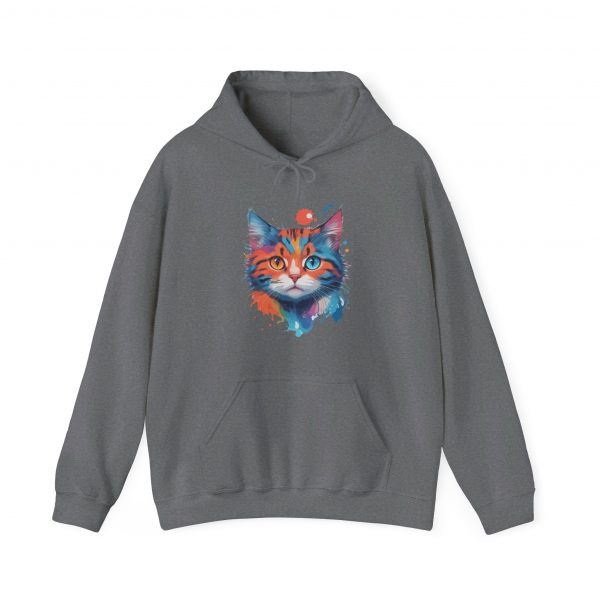 Watercolour Cat Face - Unisex Heavy Blend™ Hooded Sweatshirt - Image 27