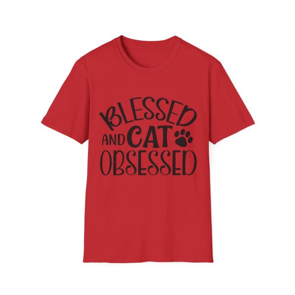 Blessed & Cat Obsessed - Unisex Softstyle T-Shirt - Image 22