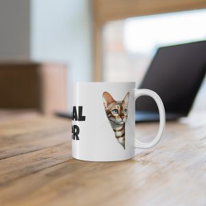 Bengal Cat Lover - White Ceramic Mug, 11oz