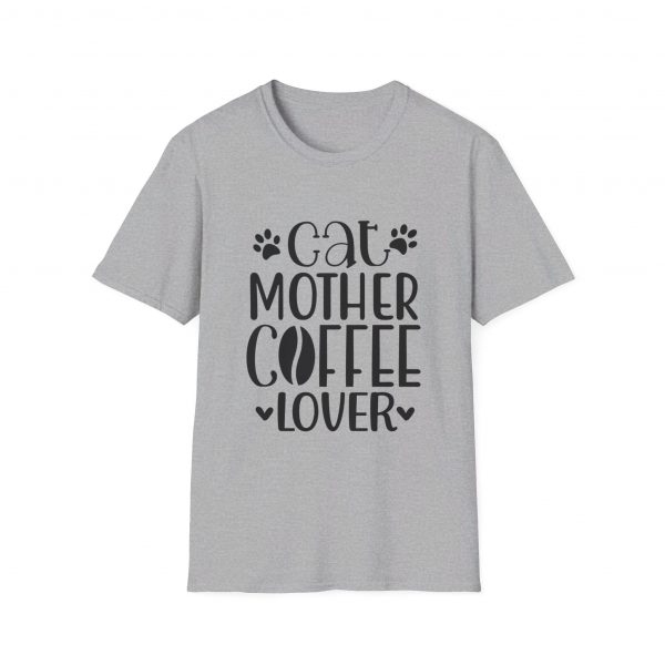 Cat Mother Coffee Lover - Unisex Softstyle T-Shirt - Image 14