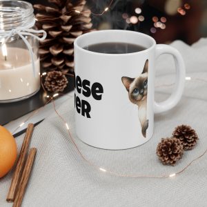 Siamese Cat Lover - White Ceramic Mug, 11oz