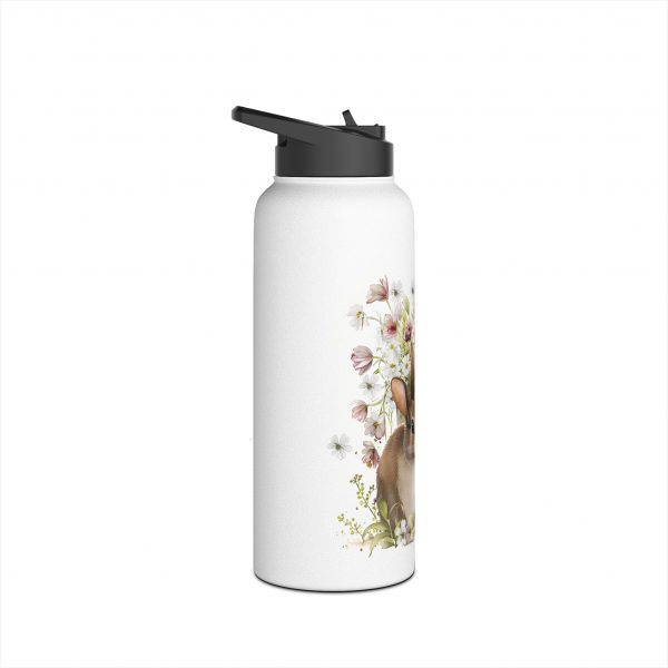Rabbit Design Three - Stainless Steel Water Bottle, Standard Lid - Image 2