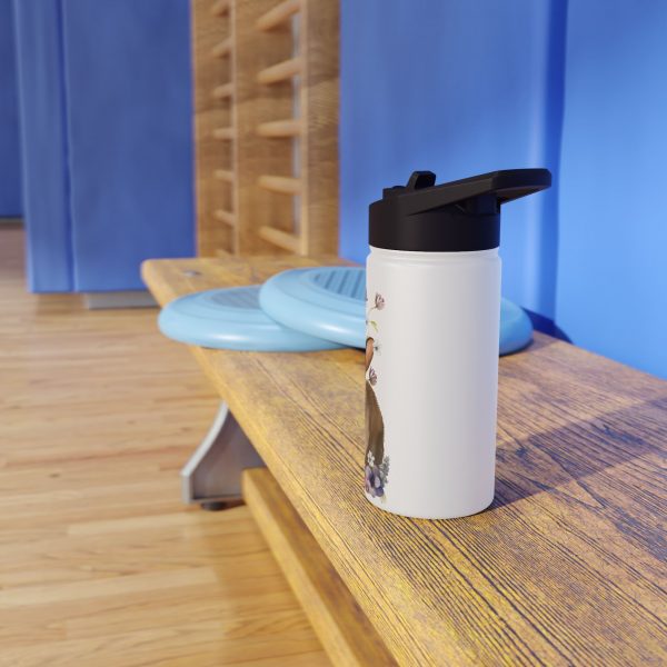 Rabbit Design Five - Stainless Steel Water Bottle, Standard Lid - Image 6