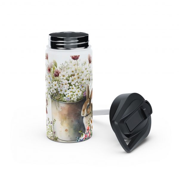 Rabbit Design One - Stainless Steel Water Bottle, Standard Lid - Image 4