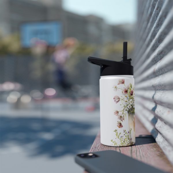 Rabbit Design One - Stainless Steel Water Bottle, Standard Lid - Image 5