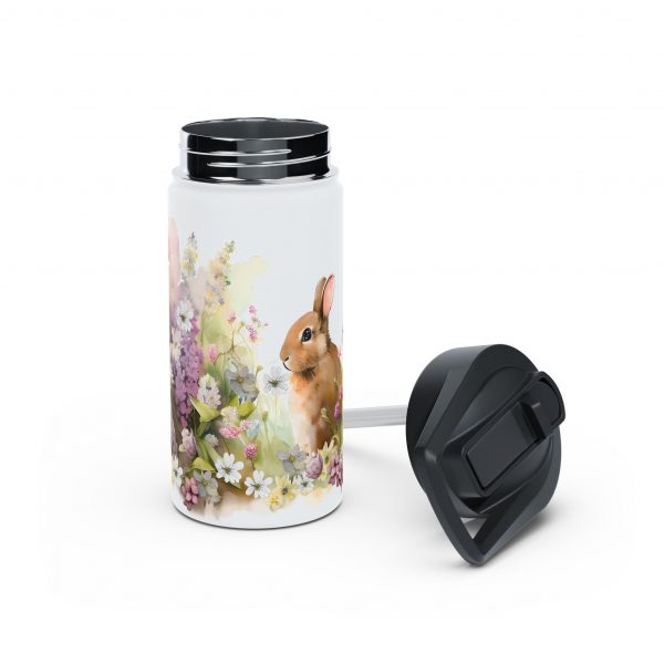 Rabbit Design Six - Stainless Steel Water Bottle, Standard Lid - Image 4
