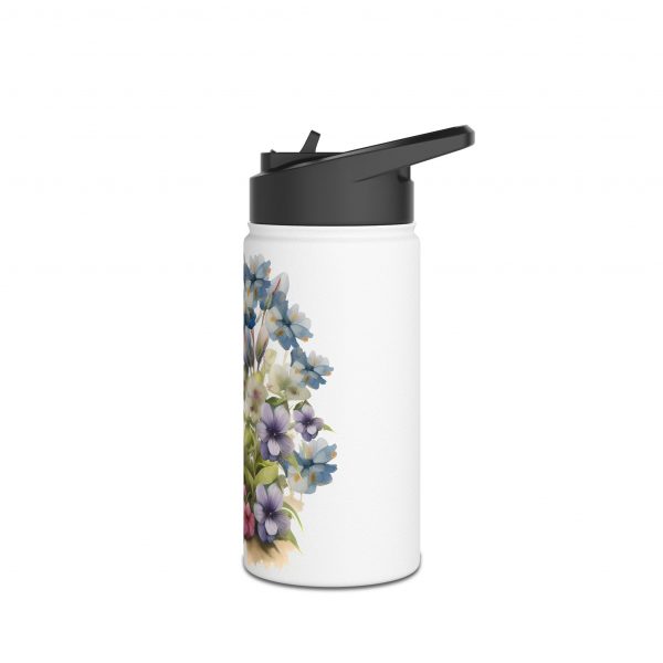 Rabbit Design Two - Stainless Steel Water Bottle, Standard Lid - Image 3