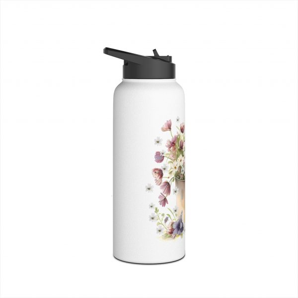 Rabbit Design Five - Stainless Steel Water Bottle, Standard Lid - Image 8