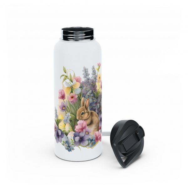 Rabbit Design Four - Stainless Steel Water Bottle, Standard Lid - Image 9