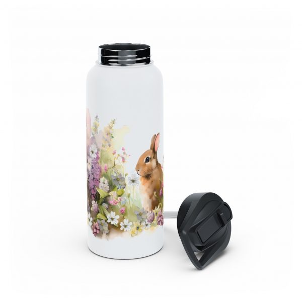 Rabbit Design Six - Stainless Steel Water Bottle, Standard Lid - Image 9