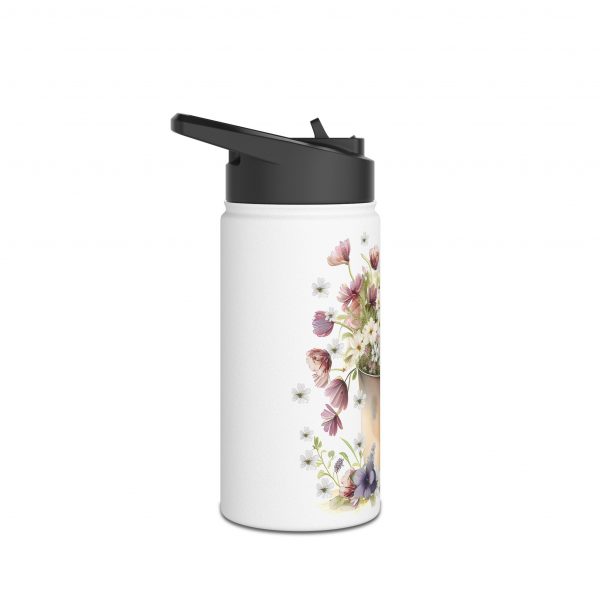 Rabbit Design Five - Stainless Steel Water Bottle, Standard Lid - Image 2