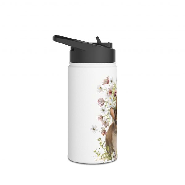 Rabbit Design Three - Stainless Steel Water Bottle, Standard Lid - Image 7