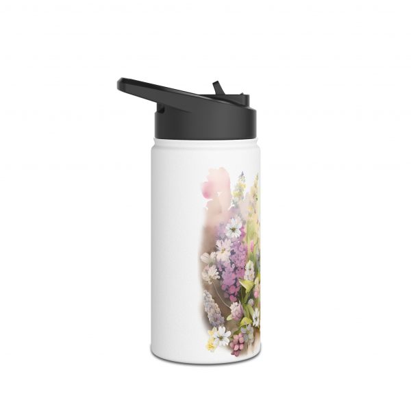 Rabbit Design Six - Stainless Steel Water Bottle, Standard Lid - Image 2