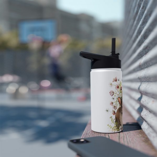 Rabbit Design Three - Stainless Steel Water Bottle, Standard Lid - Image 10