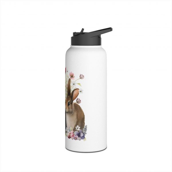 Rabbit Design Five - Stainless Steel Water Bottle, Standard Lid - Image 9