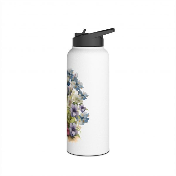 Rabbit Design Two - Stainless Steel Water Bottle, Standard Lid - Image 8
