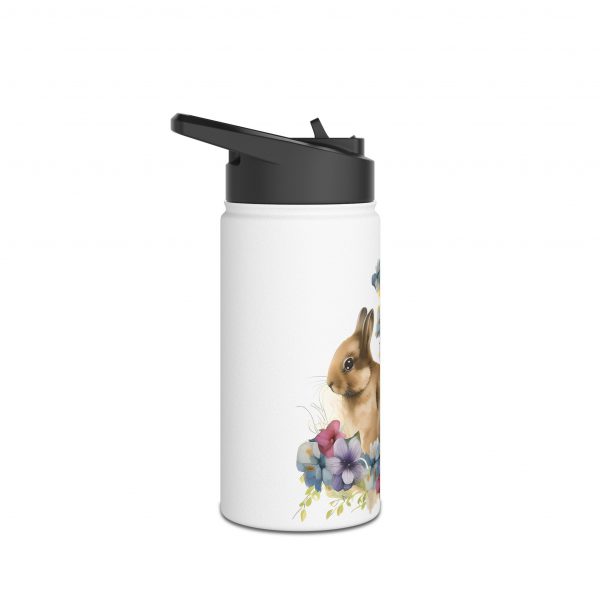 Rabbit Design Two - Stainless Steel Water Bottle, Standard Lid - Image 2