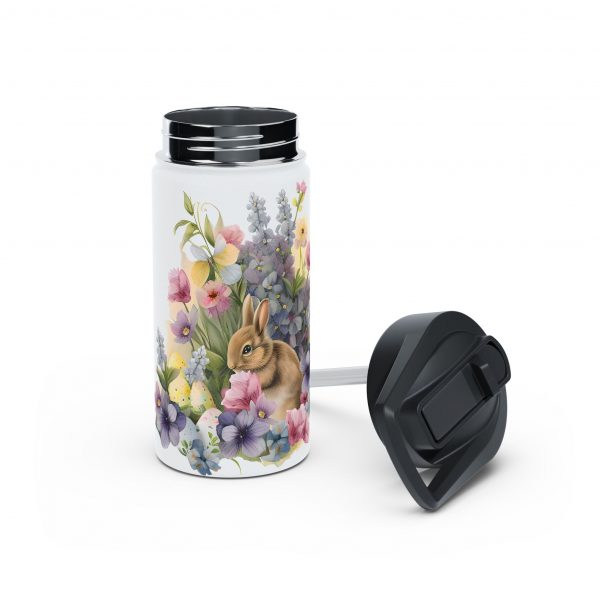 Rabbit Design Four - Stainless Steel Water Bottle, Standard Lid - Image 4