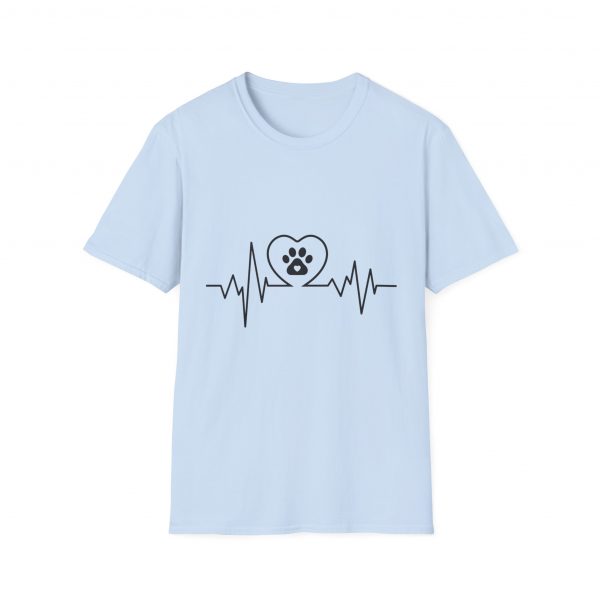 Dog Paw Heartbeats Version 1 - Unisex T-Shirt - Image 25