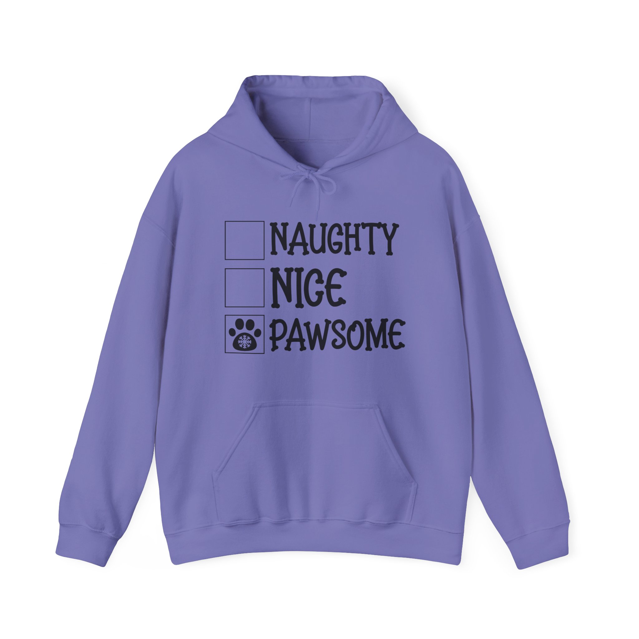 Nice, Naughty, Pawsome Unisex Heavy Blend™ Hooded Sweatshirt - Image 37