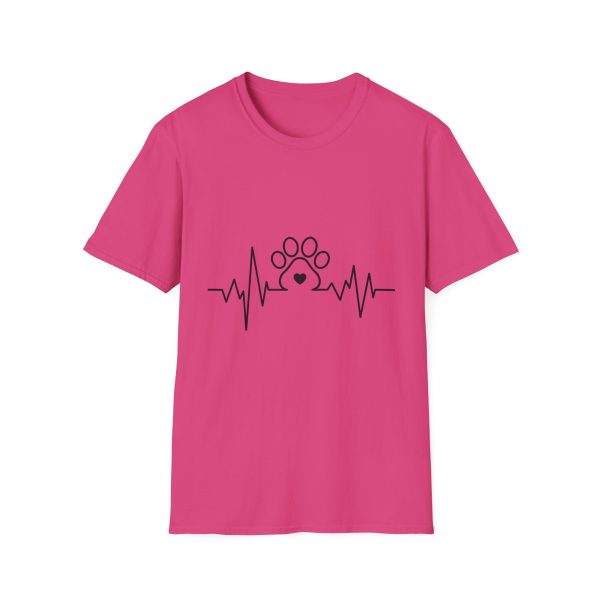 Dog Paw Heartbeats Version 2 - Unisex T-Shirt